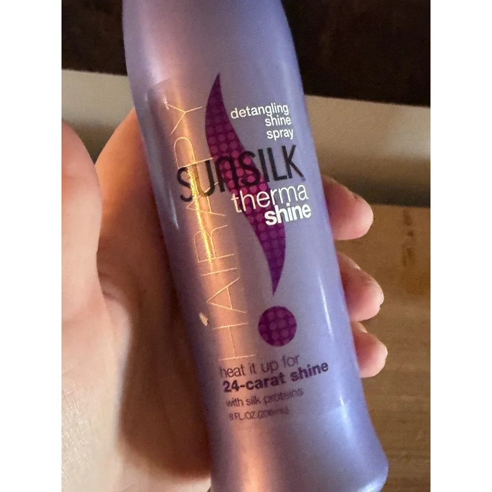 Sunsilk Hairapy ThermaShine Detangling Shine Spray 8oz Heat Activated Silk Prote